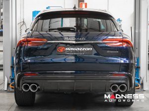 Maserati Grecale Performance Exhaust System - 3.0L Trofeo - Ragazzon - Evo Line - Axle Back w/ Electronic Operated Valve - Dual Exit/ Quad Carbon Fiber Tips